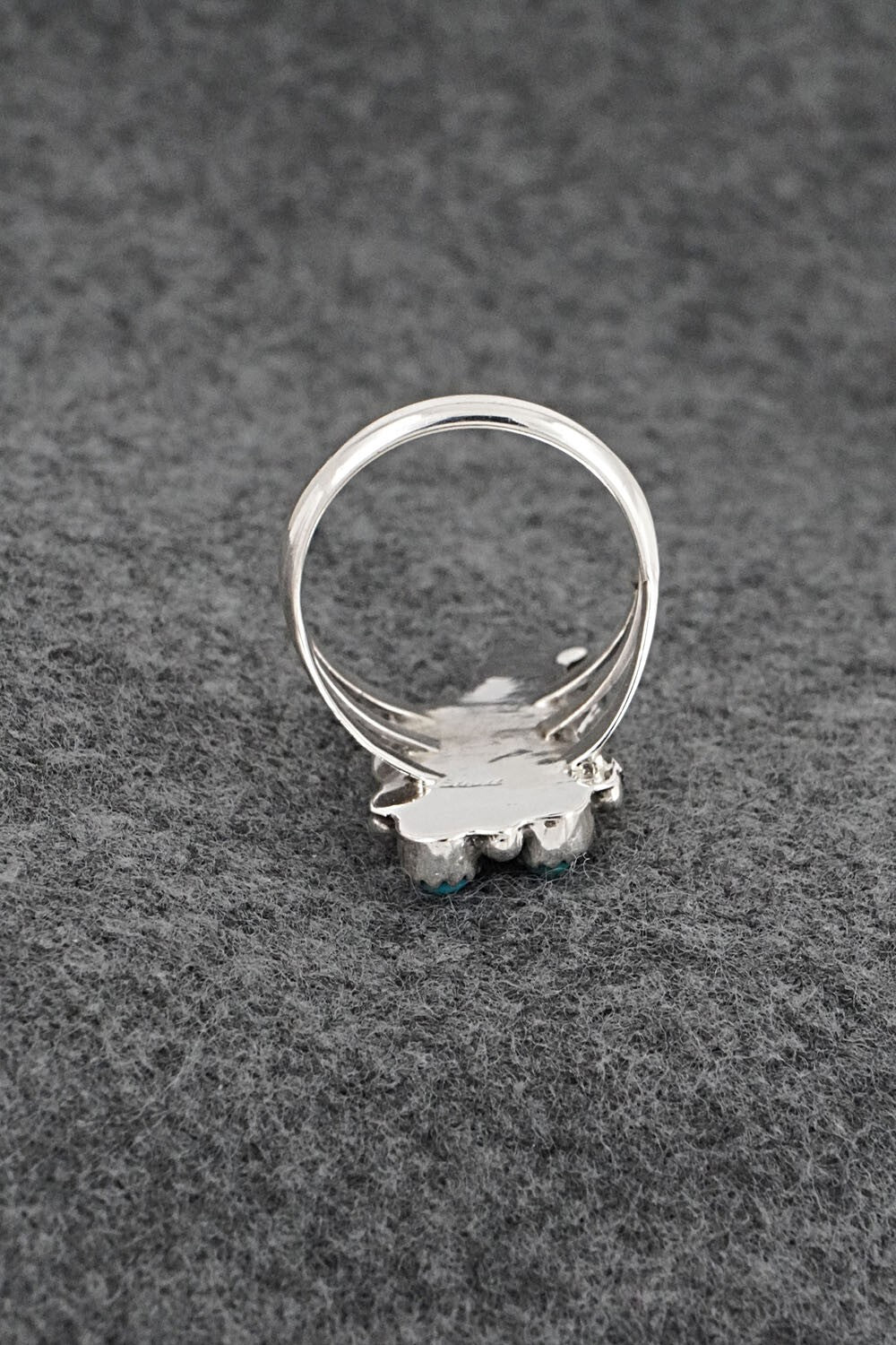 Turquoise & Sterling Silver Ring - Robert Martinez - Size 9.25