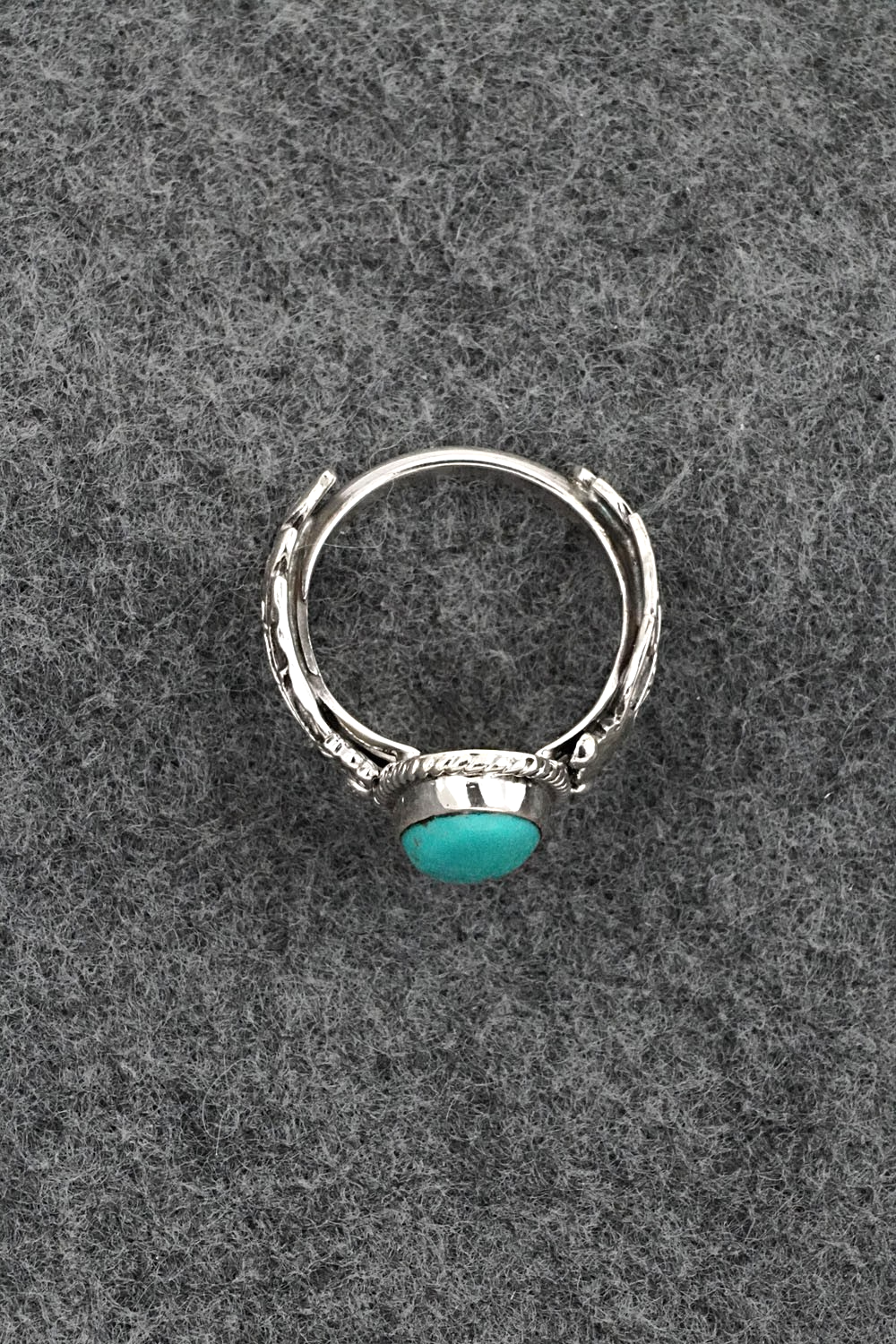Turquoise & Sterling Silver Ring - Annette Chiquito - Size 8