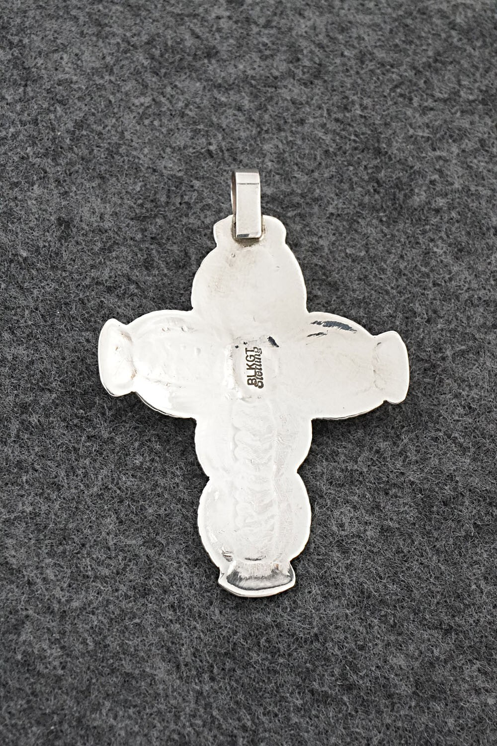 Turquoise & Sterling Silver Pendant - Arnold Blackgoat