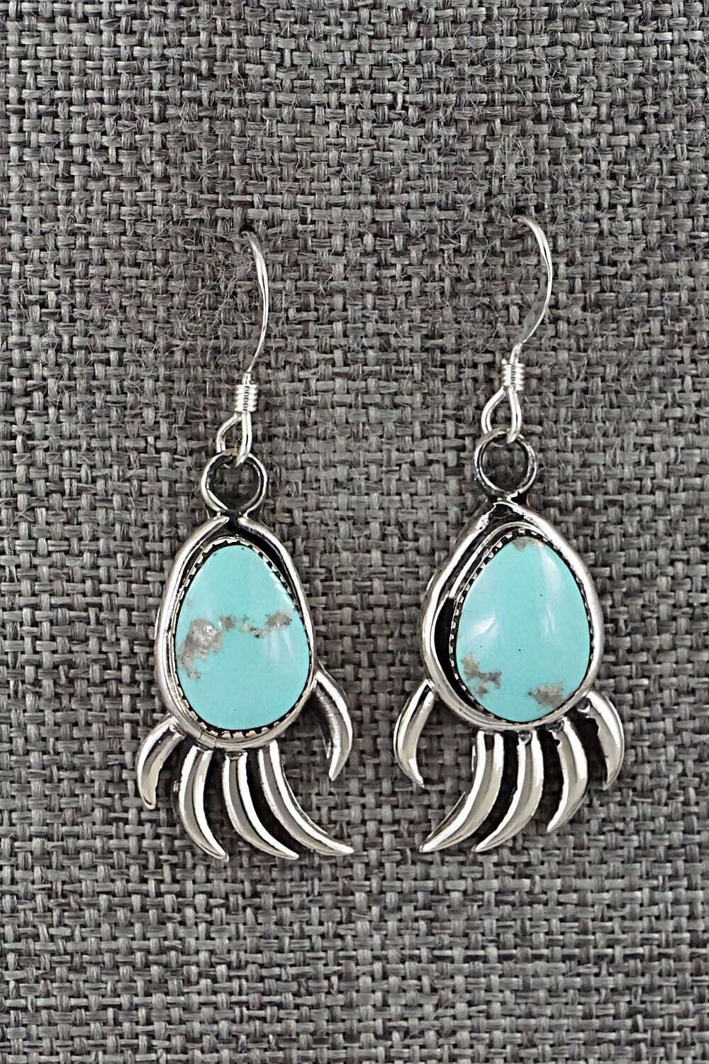 Turquoise & Sterling Silver Earrings - Louise Joe