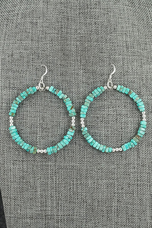 Turquoise & Sterling Silver Earrings - Doreen Jake