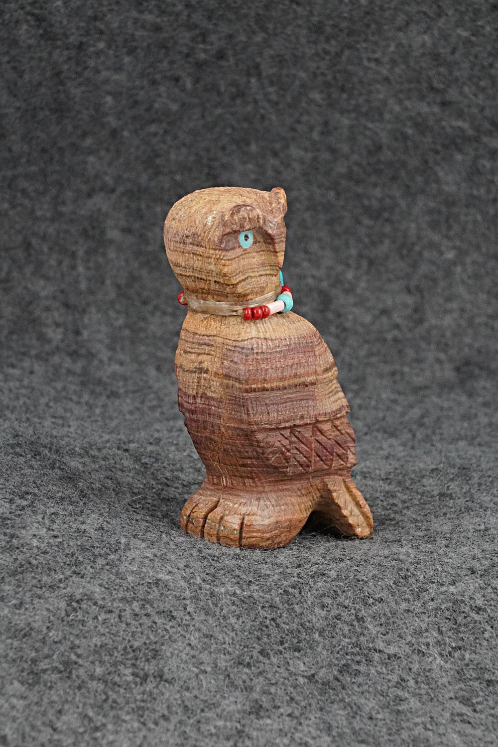 Owl Zuni Fetish Carving - Douglas Martza
