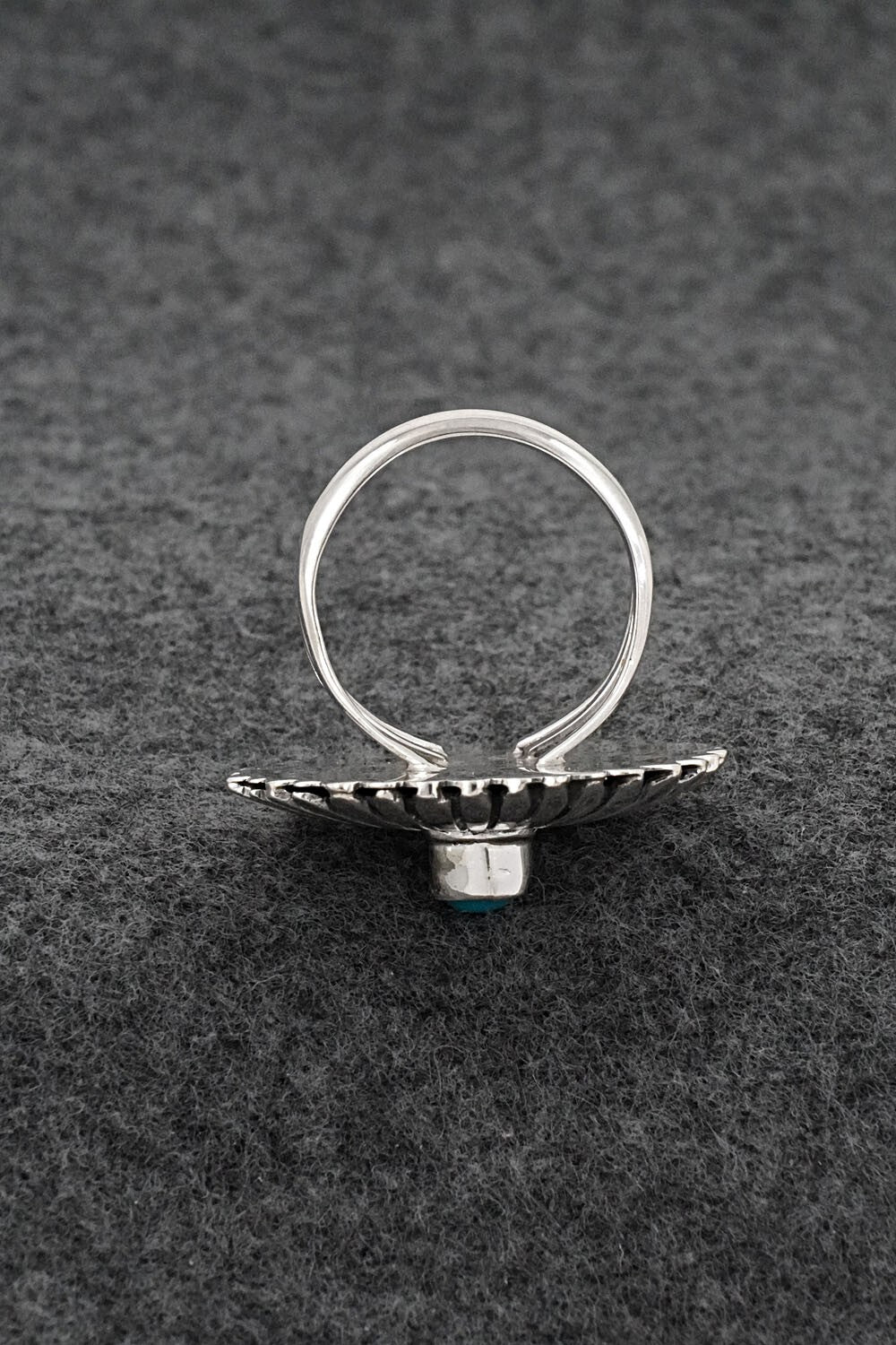 Turquoise & Sterling Silver Ring - Alice Rose Saunders - Size 7.5