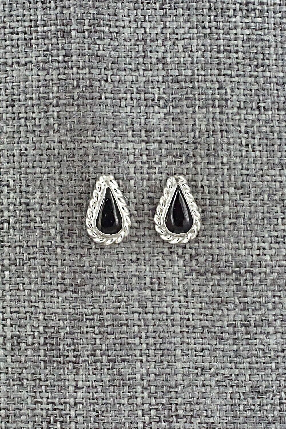 Onyx & Sterling Silver Earrings - Gina Dosedo