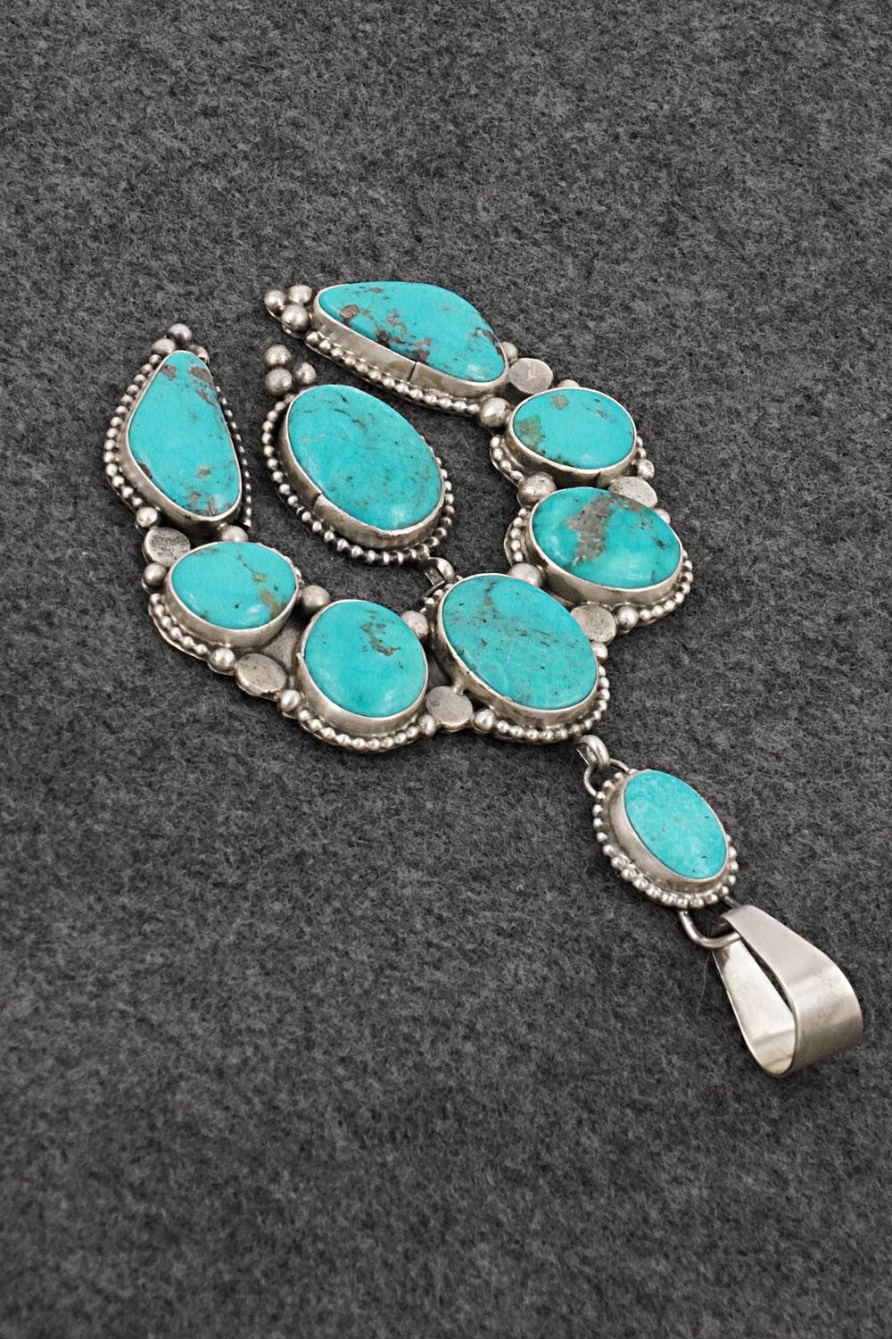 Turquoise & Sterling Silver Pendant - Travis J.
