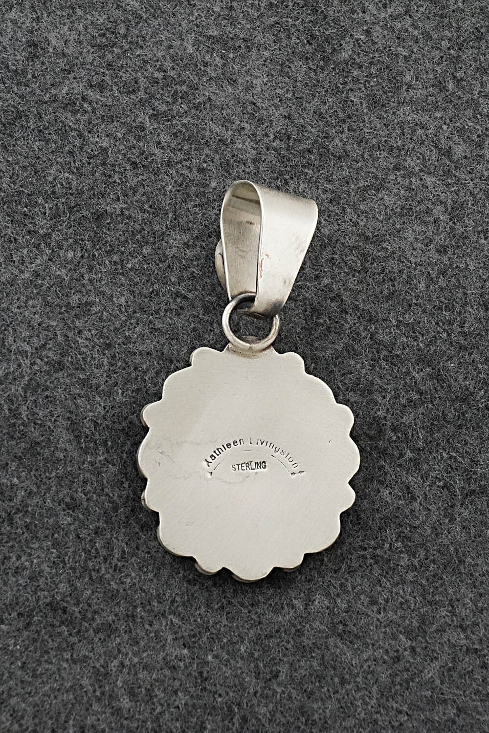 Turquoise & Sterling Silver Pendant - Kathleen Livingston