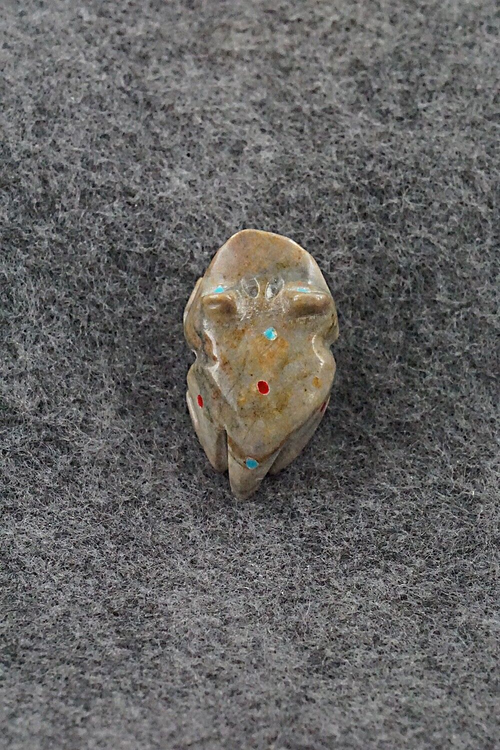 Frog Zuni Fetish Carving - Todd Lowsayatee