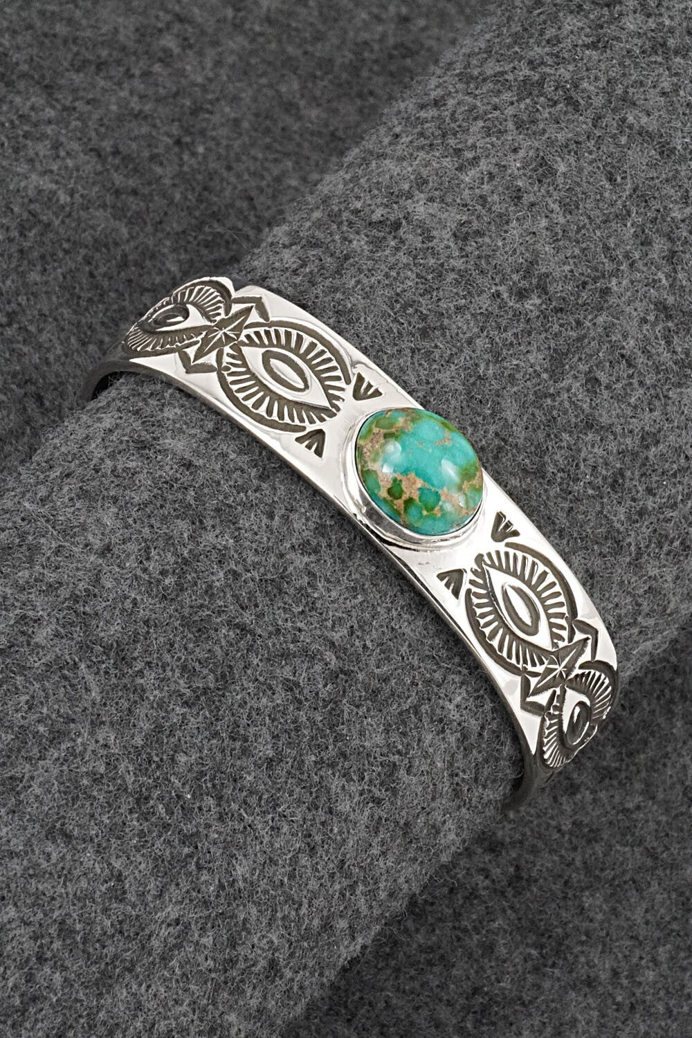 Turquoise & Sterling Silver Bracelet - Arnold Blackgoat