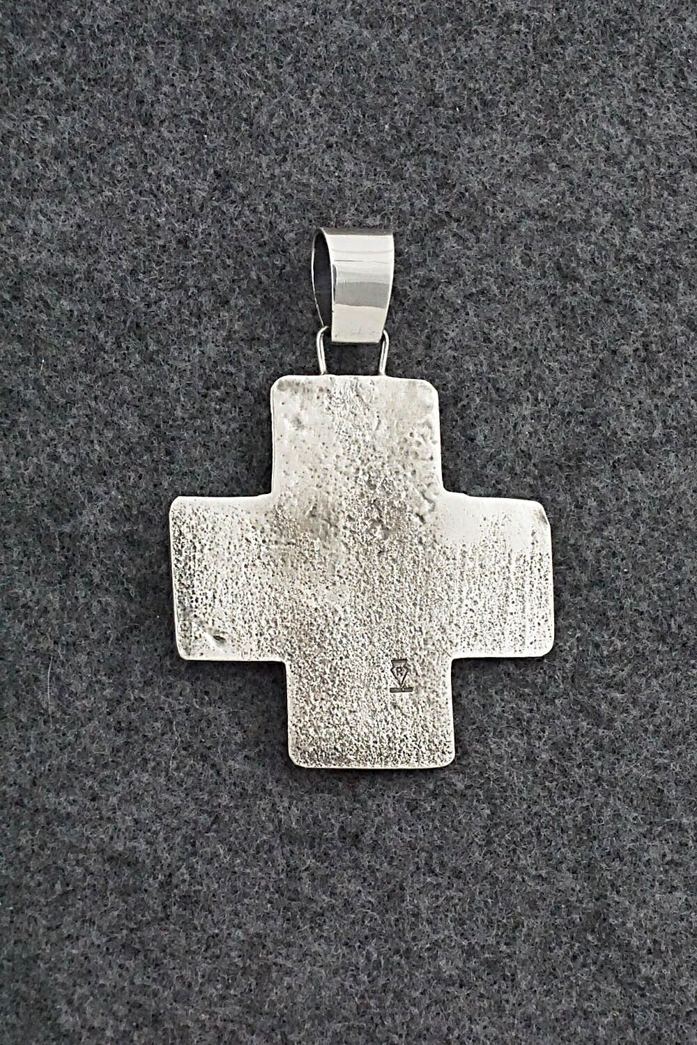 Turquoise & Sterling Silver Pendant - Ernest Rangel