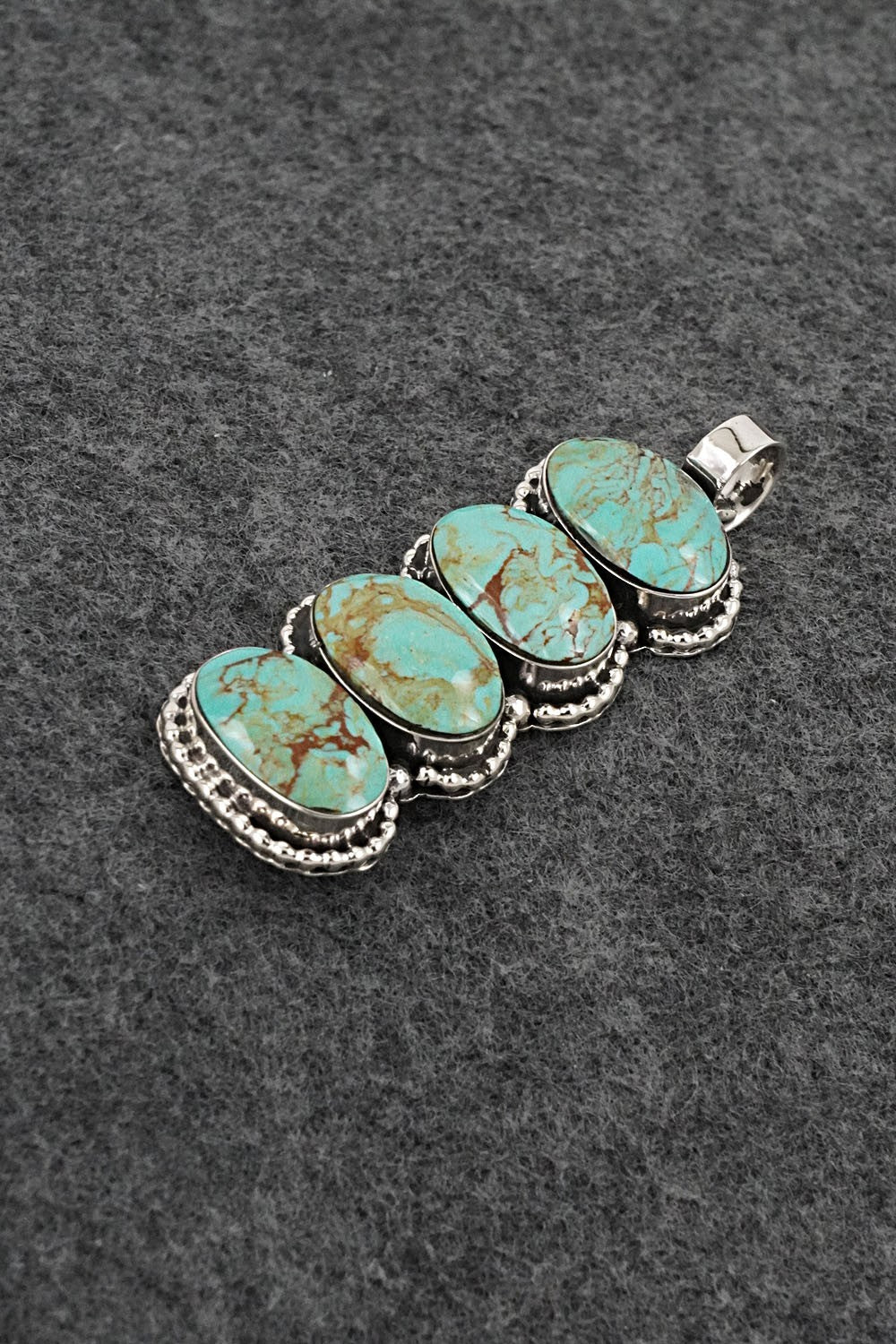 Turquoise & Sterling Silver Pendant - Marie Bahe