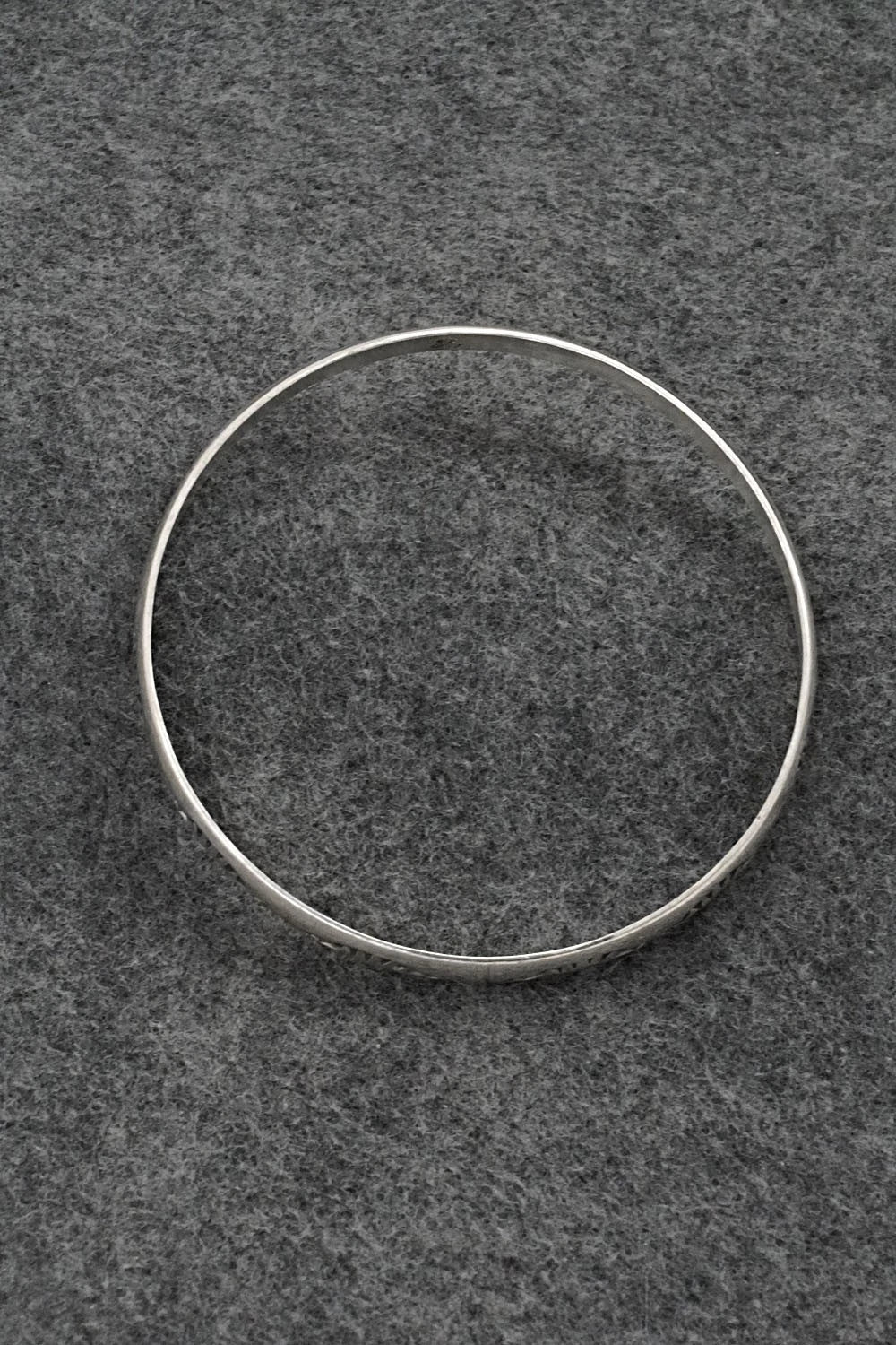 Sterling Silver Bangle Bracelet - Elaine Tahe