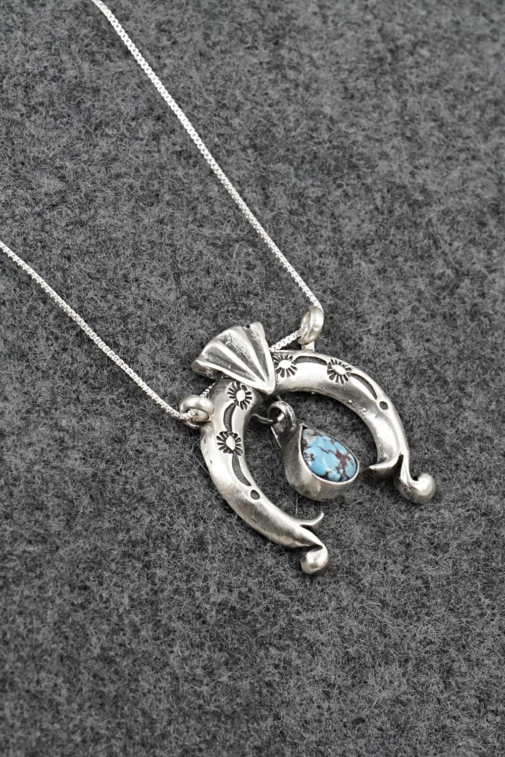 Turquoise & Sterling Silver Necklace - Gary Shorty