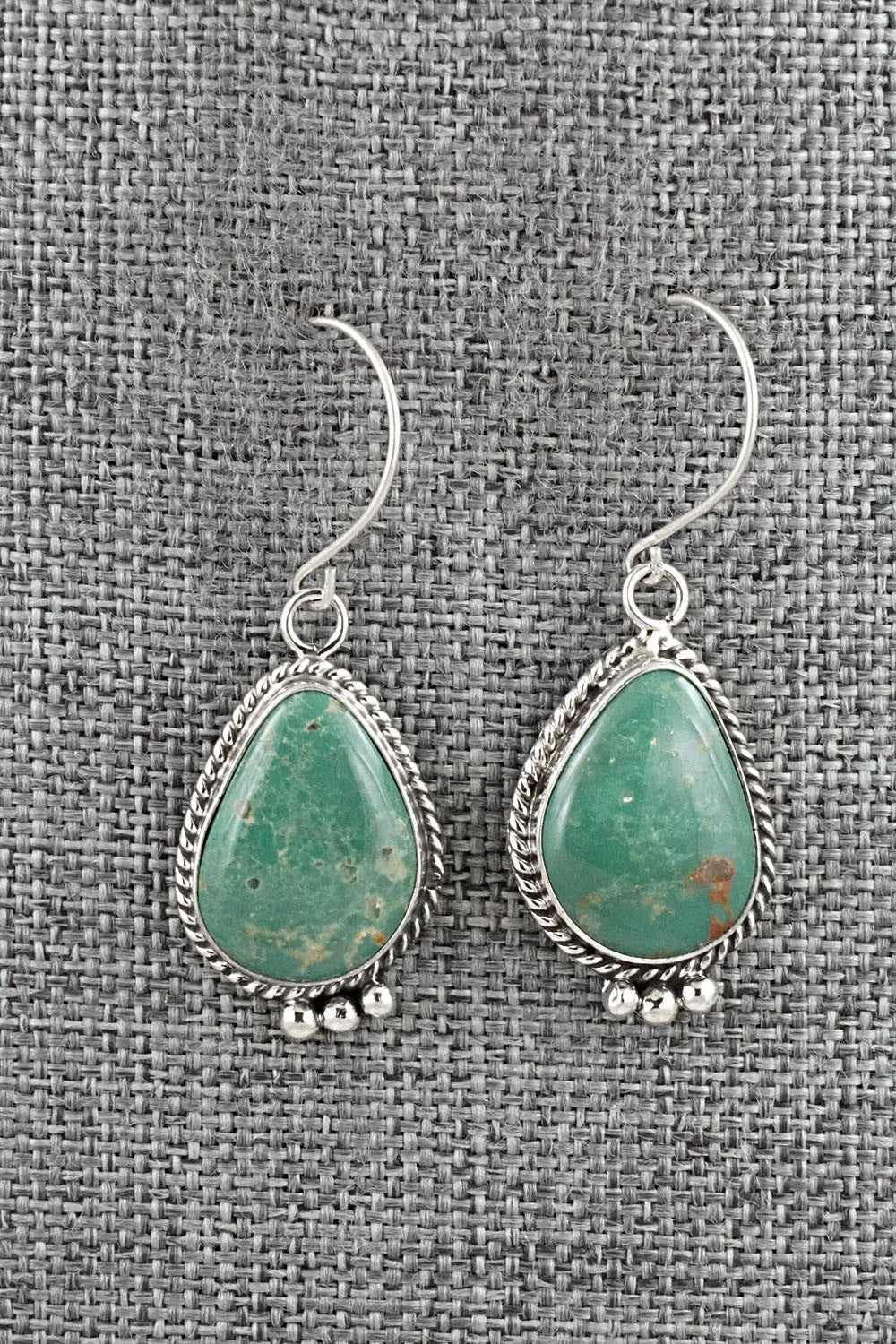 Turquoise & Sterling Silver Earrings - Rosemary Saunders