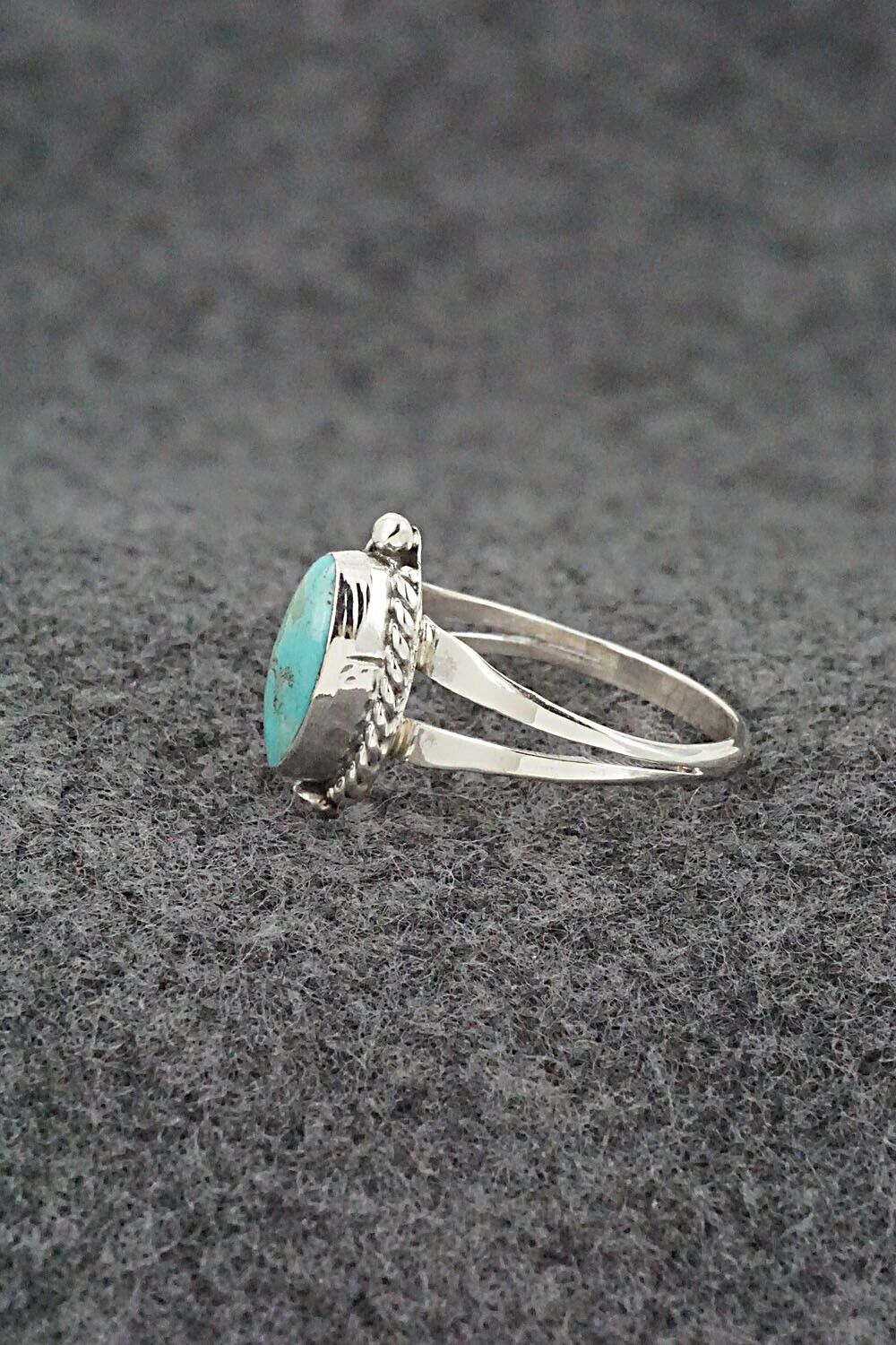 Turquoise & Sterling Silver Ring - Alice Rose Saunders - Size 6