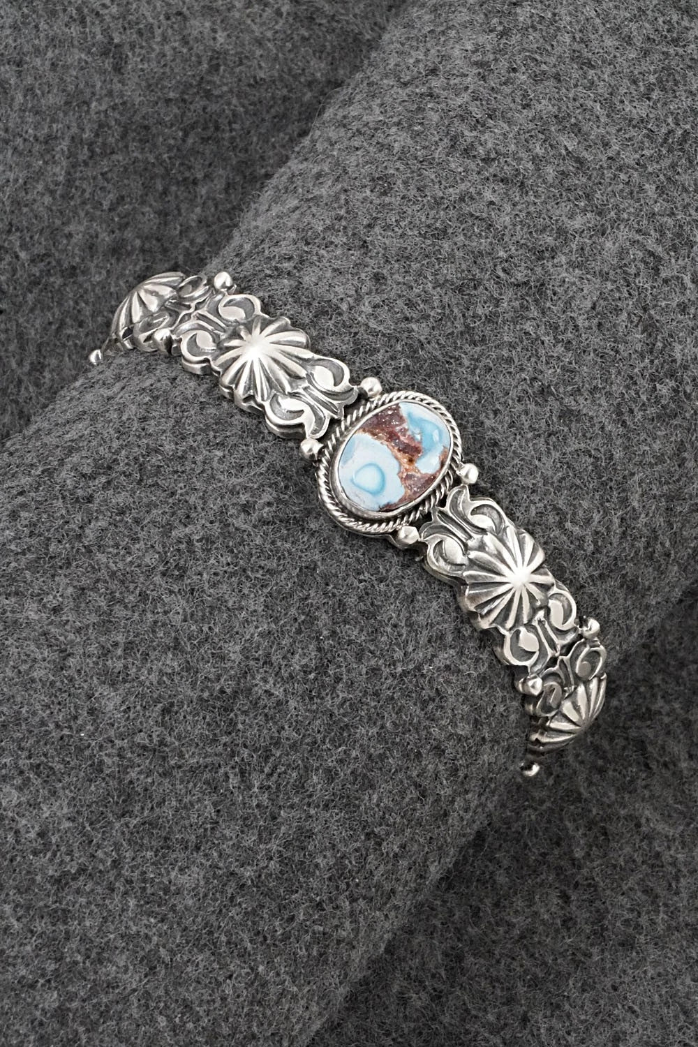 Turquoise & Sterling Silver Bracelet - Thomas Yazzie