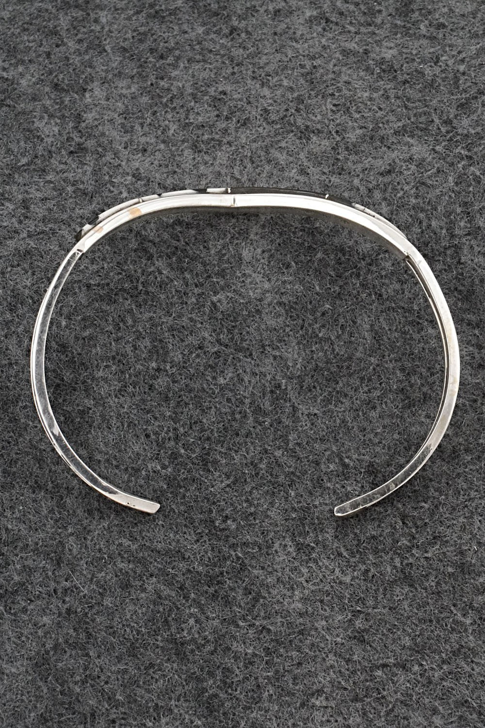 White Buffalo & Sterling Silver Inlay Bracelet - Jamie Johnson