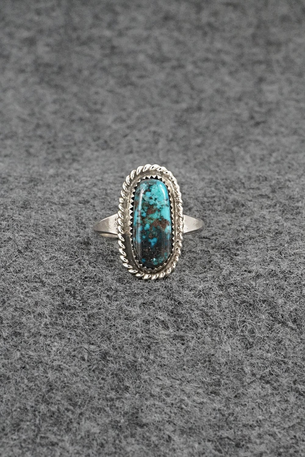 Turquoise & Sterling Silver Ring - Darius Arviso - Size 7.25