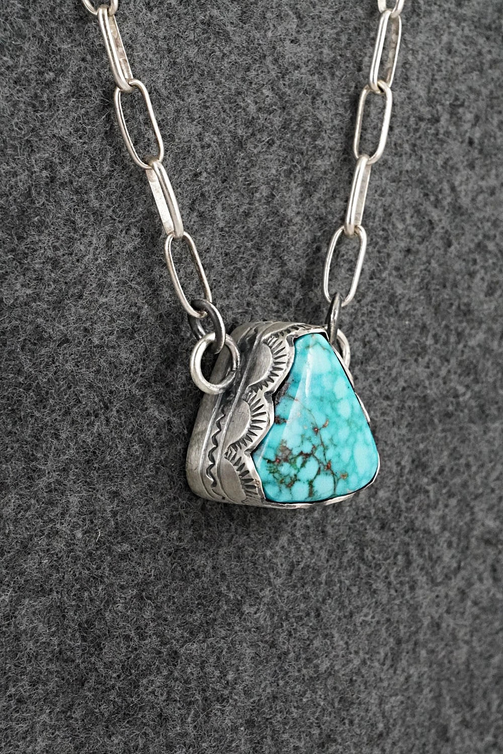 Turquoise & Sterling Silver Necklace - Randy Boyd