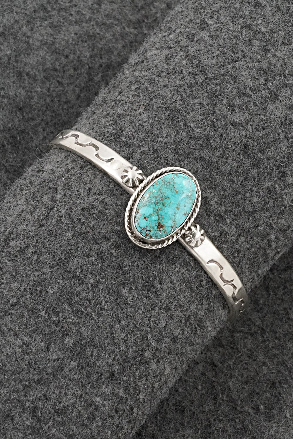 Turquoise & Sterling Silver Bracelet - Samuel Yellowhair
