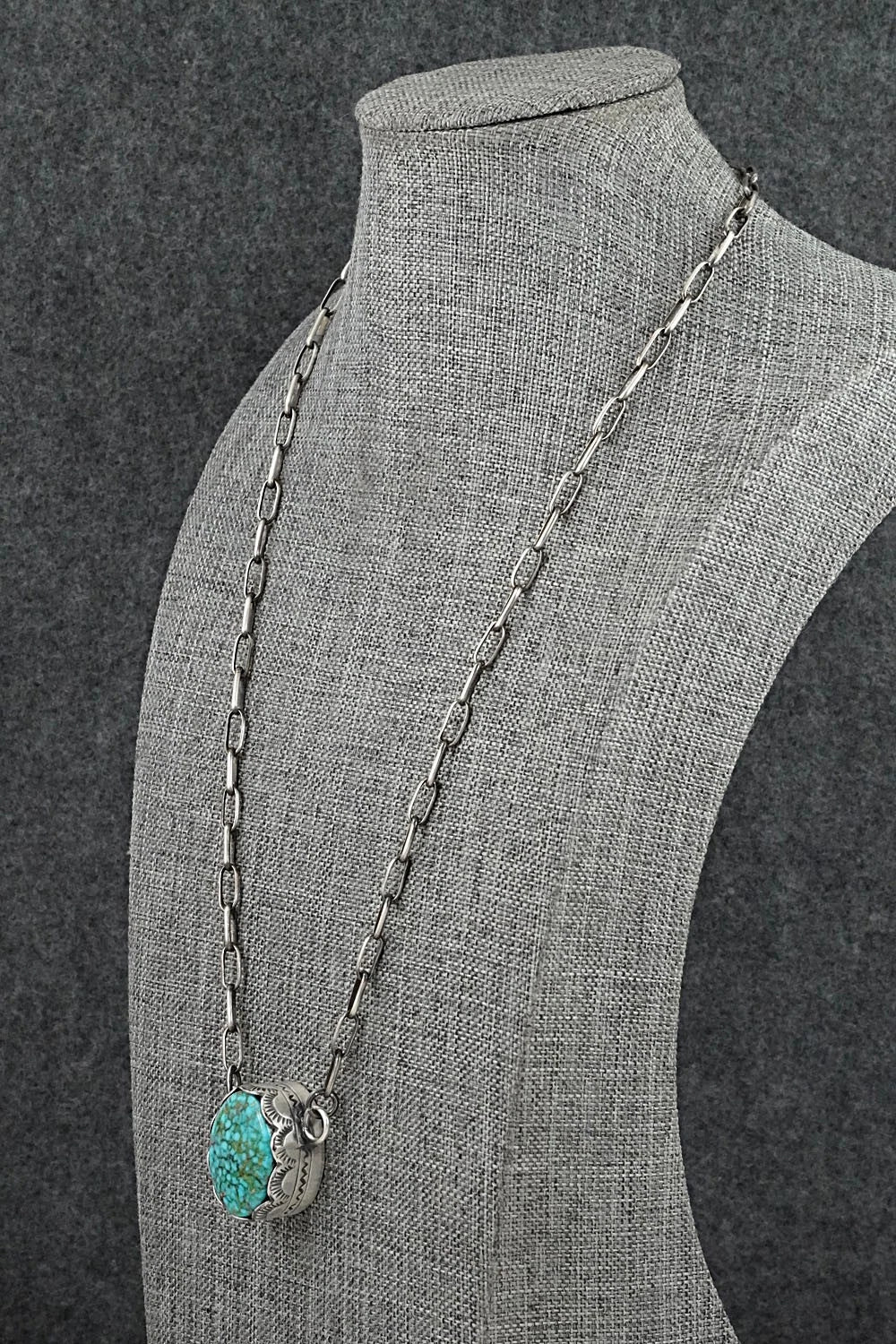 Turquoise & Sterling Silver Necklace - Randy Boyd