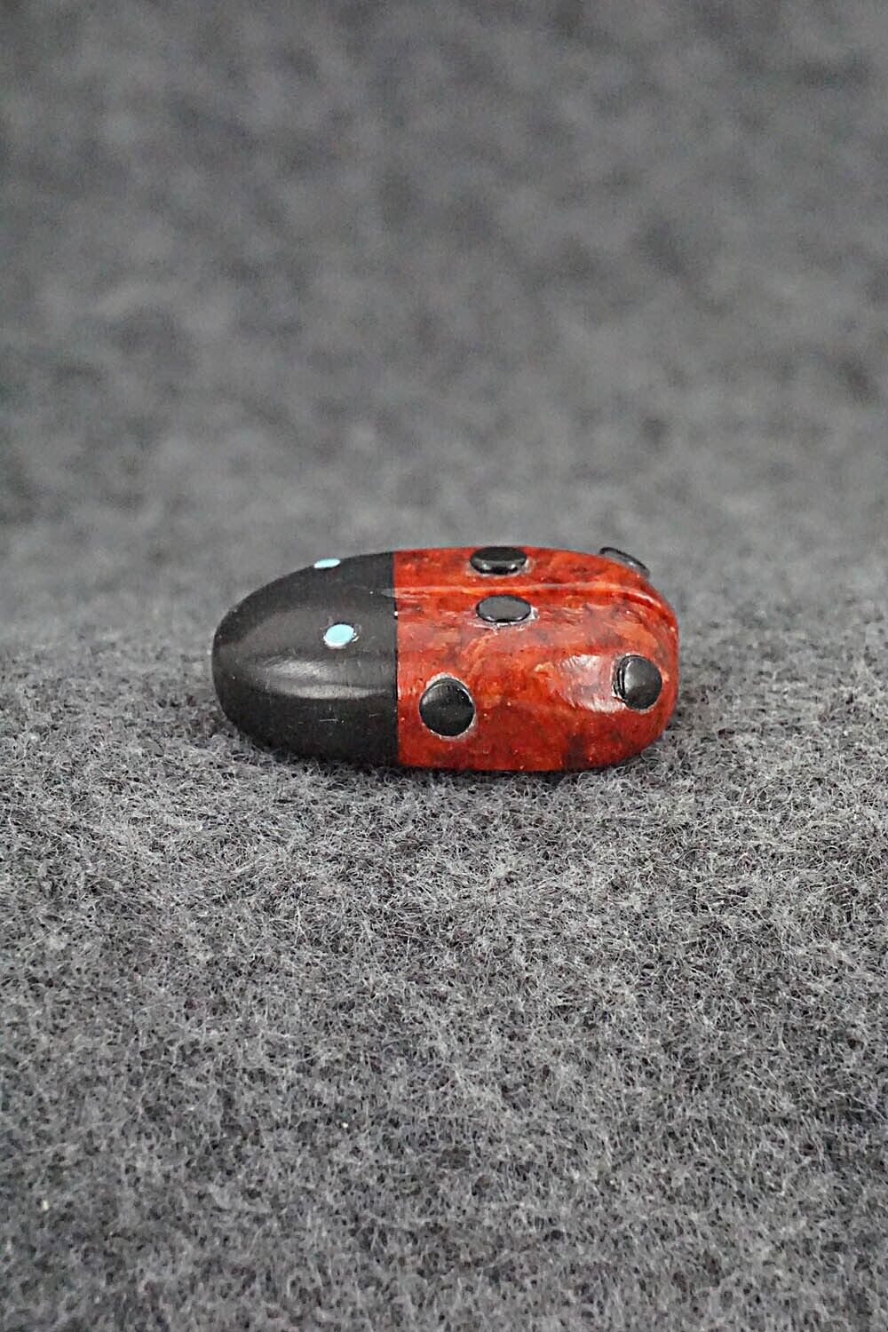 Ladybug Zuni Fetish Carving - Reynold Lunasee