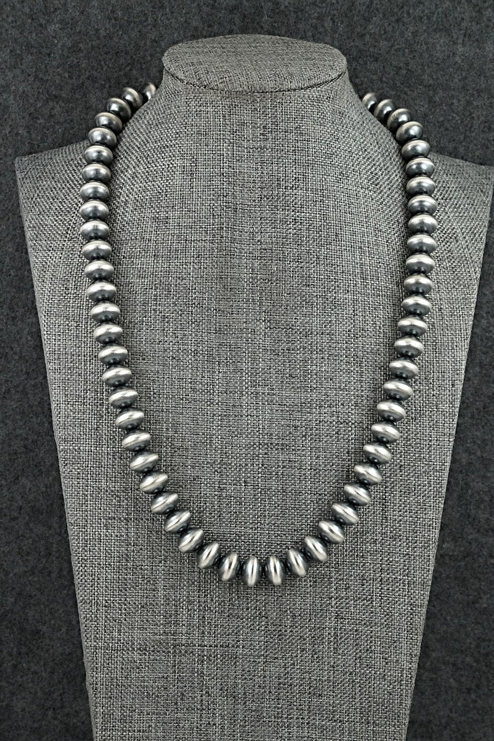 Sterling Silver Navajo Pearl Necklace 20" - Tonisha Haley