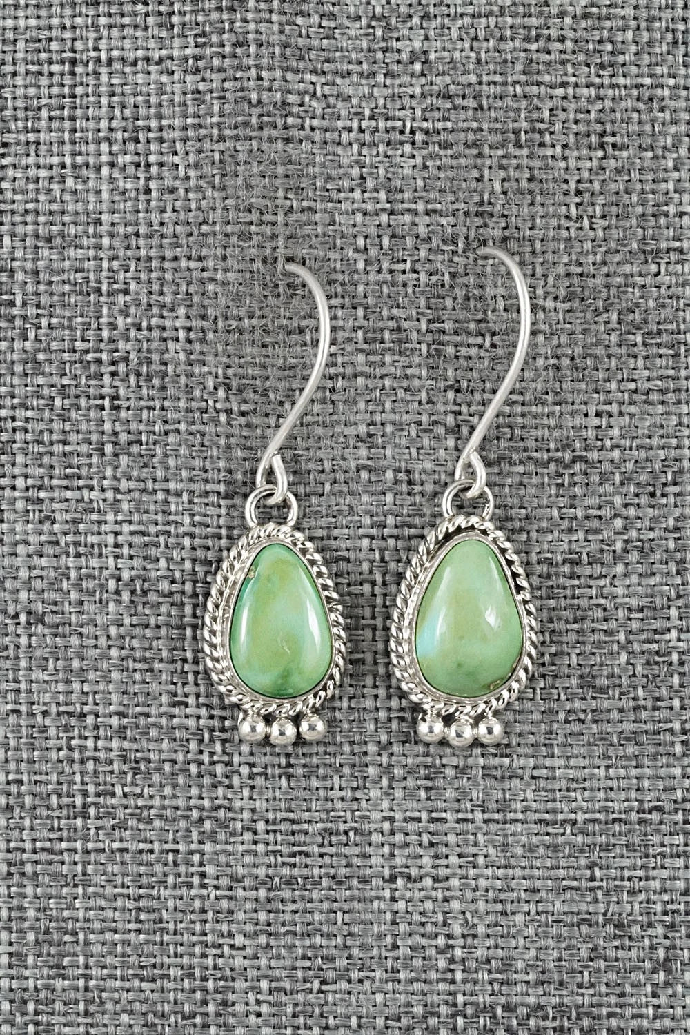Turquoise & Sterling Silver Earrings - Eugene Gruber
