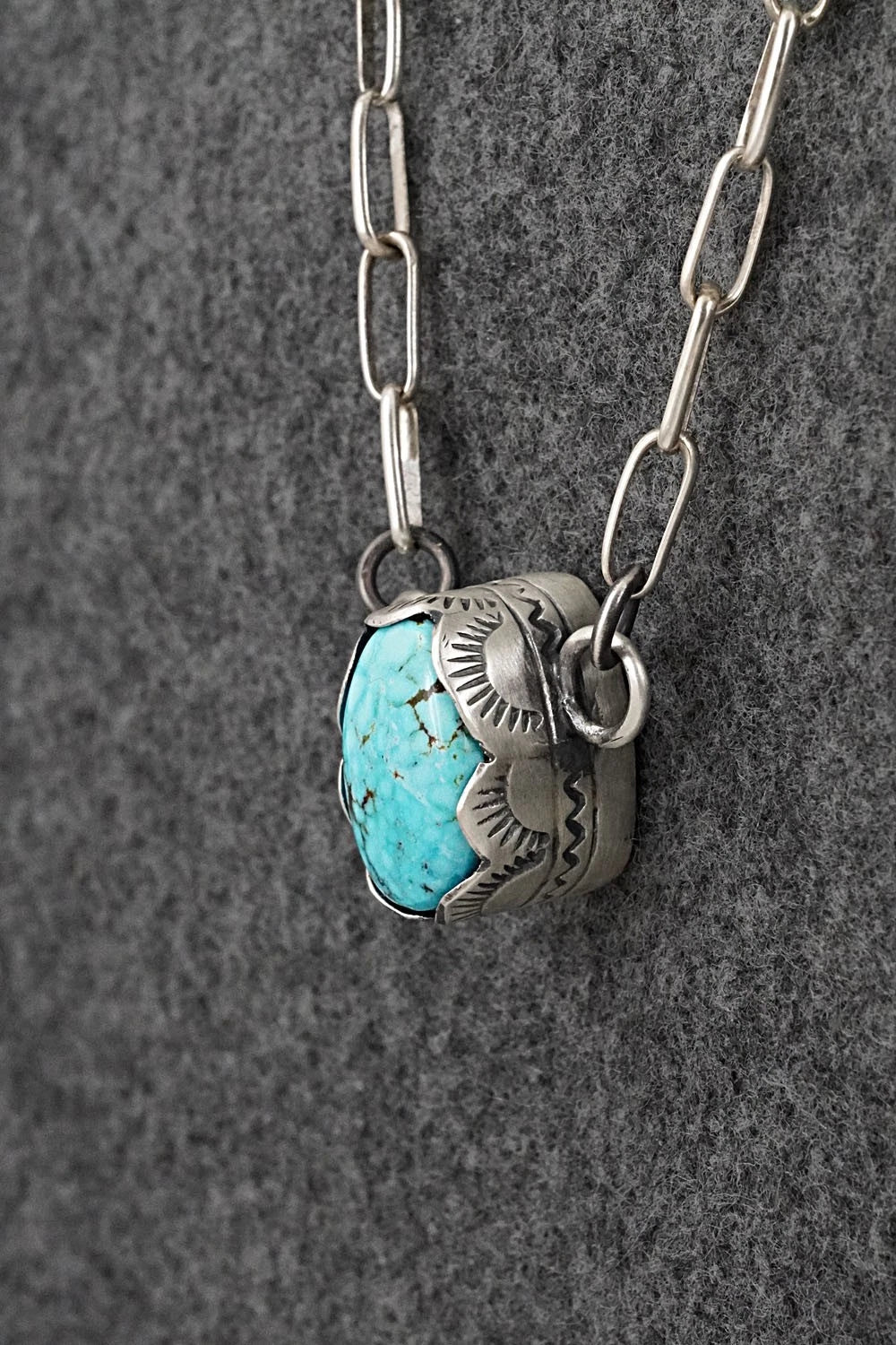 Turquoise & Sterling Silver Necklace - Randy Boyd