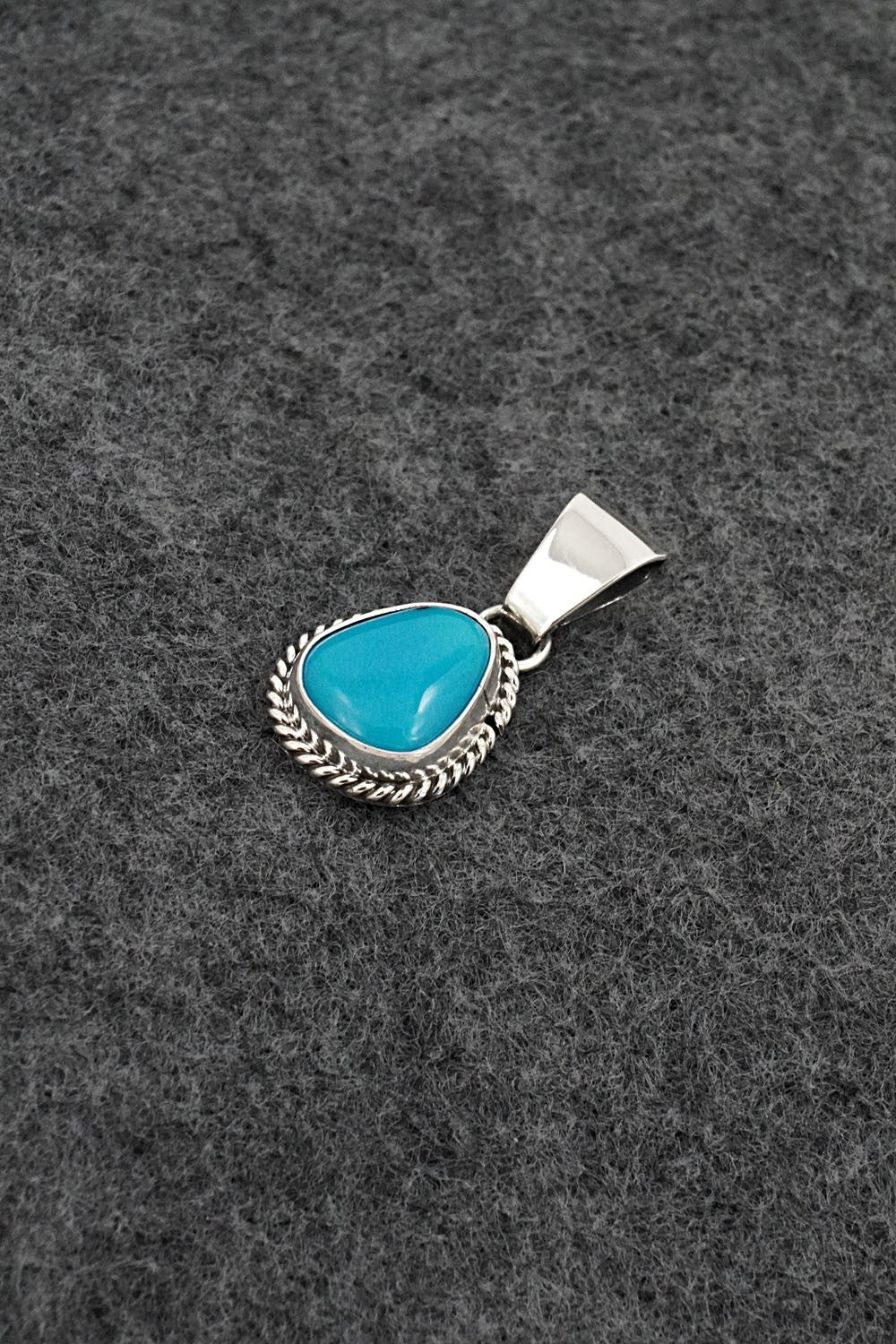 Turquoise & Sterling Silver Pendant - Rena Begay