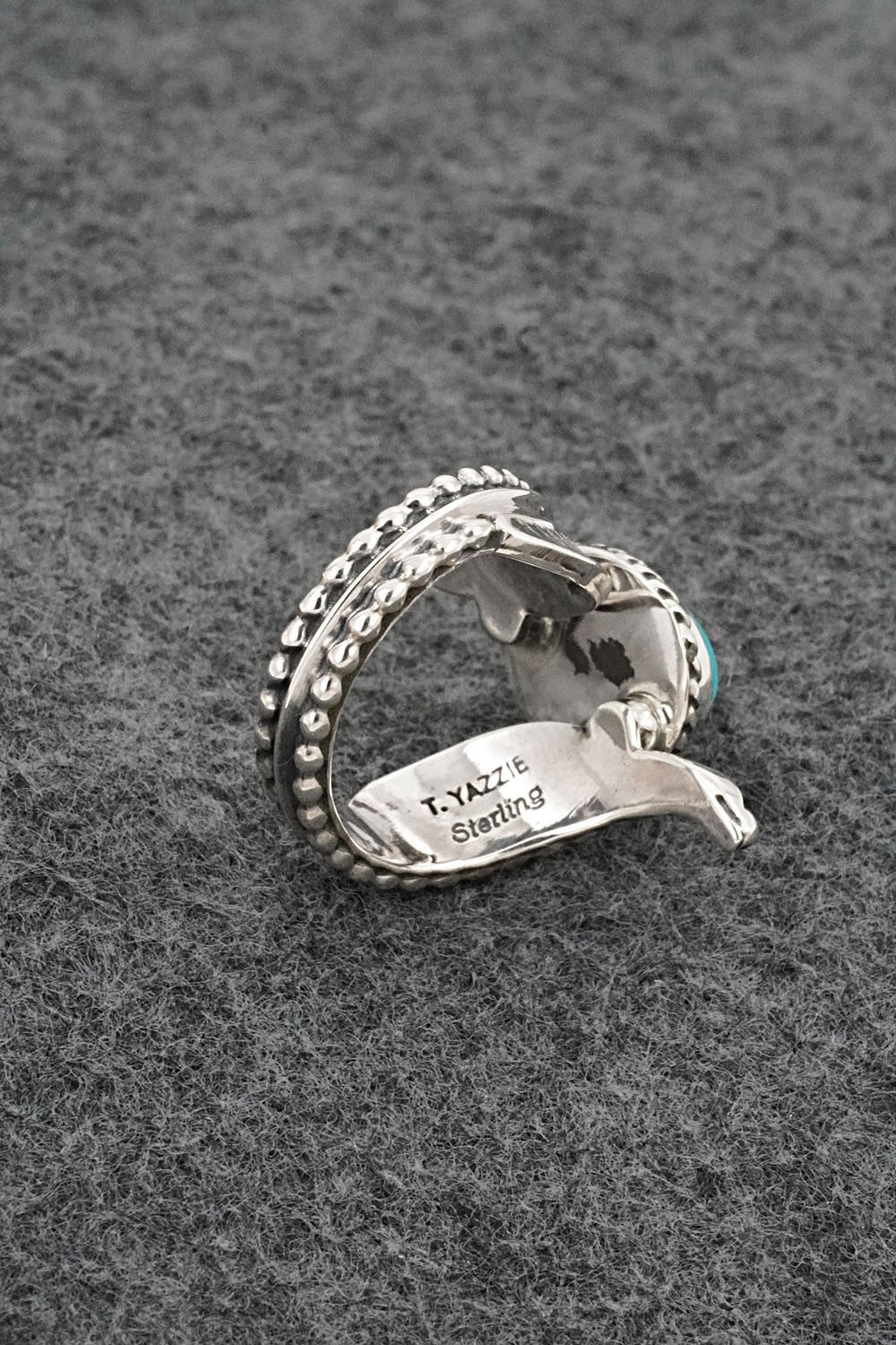 Turquoise & Sterling Silver Ring - Thomas Yazzie - Size 6