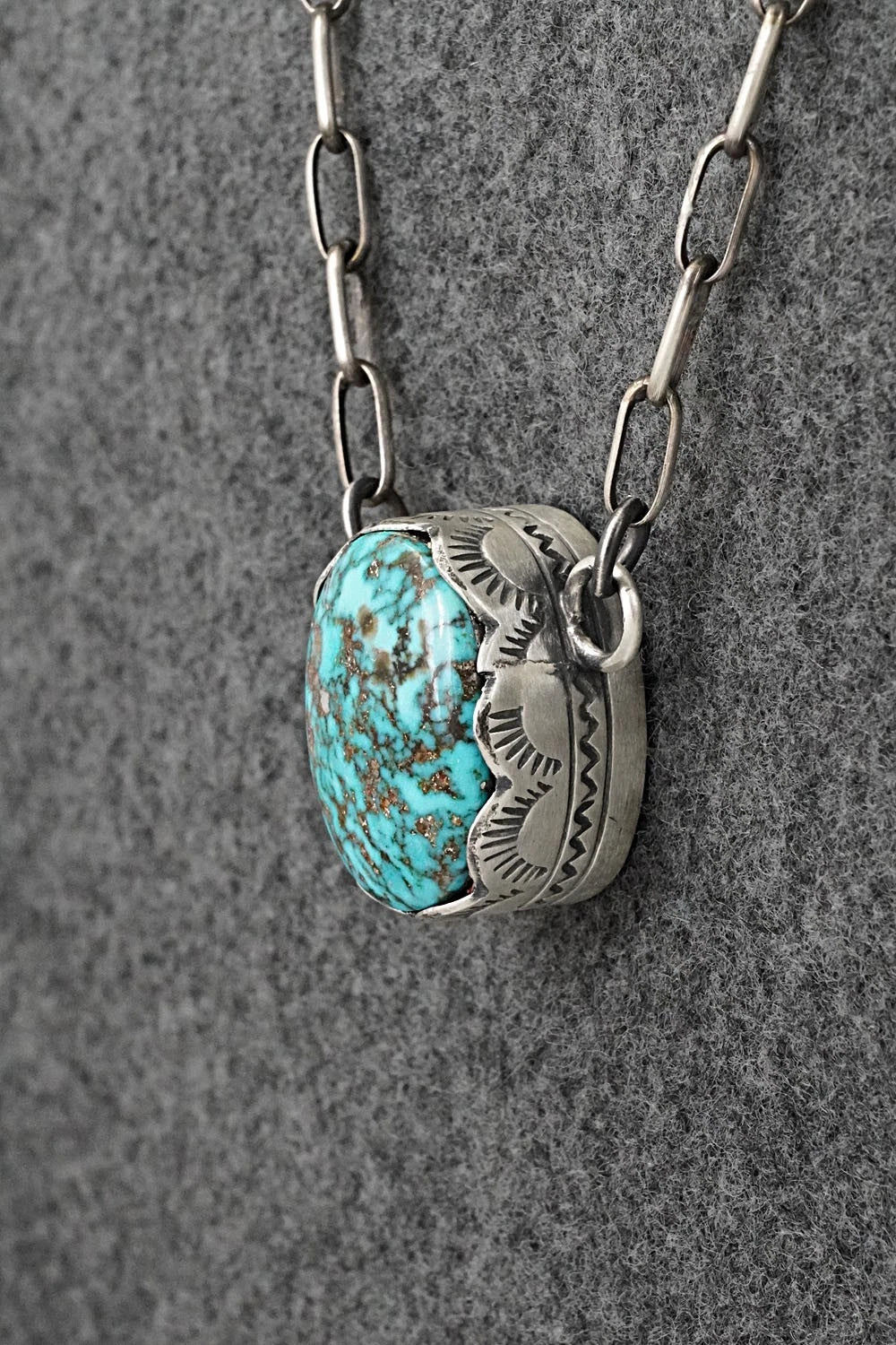 Turquoise & Sterling Silver Necklace - Randy Boyd