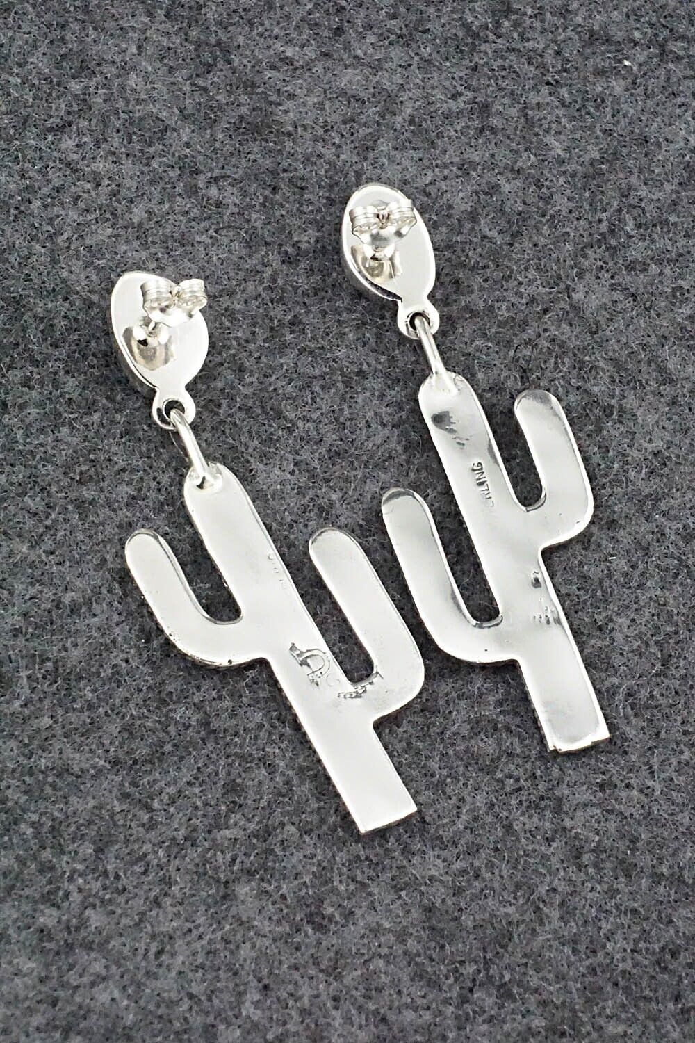 Turquoise & Sterling Silver Earrings - Verley Betone