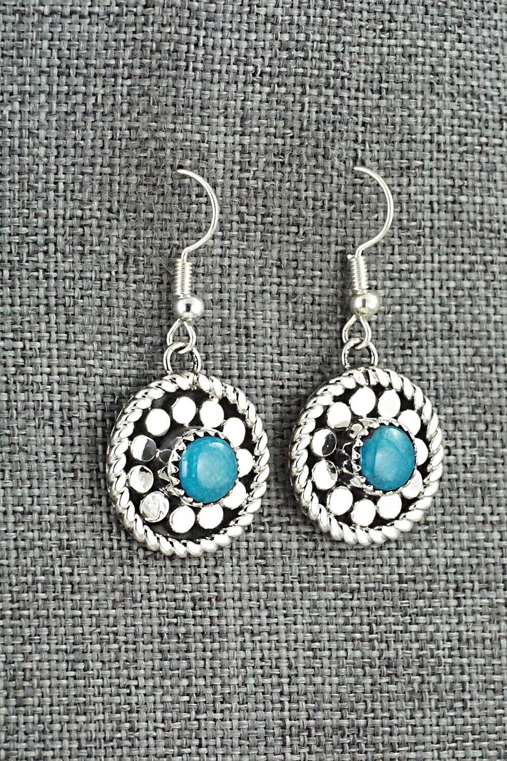 Turquoise & Sterling Silver Earrings - Sandra Parkett