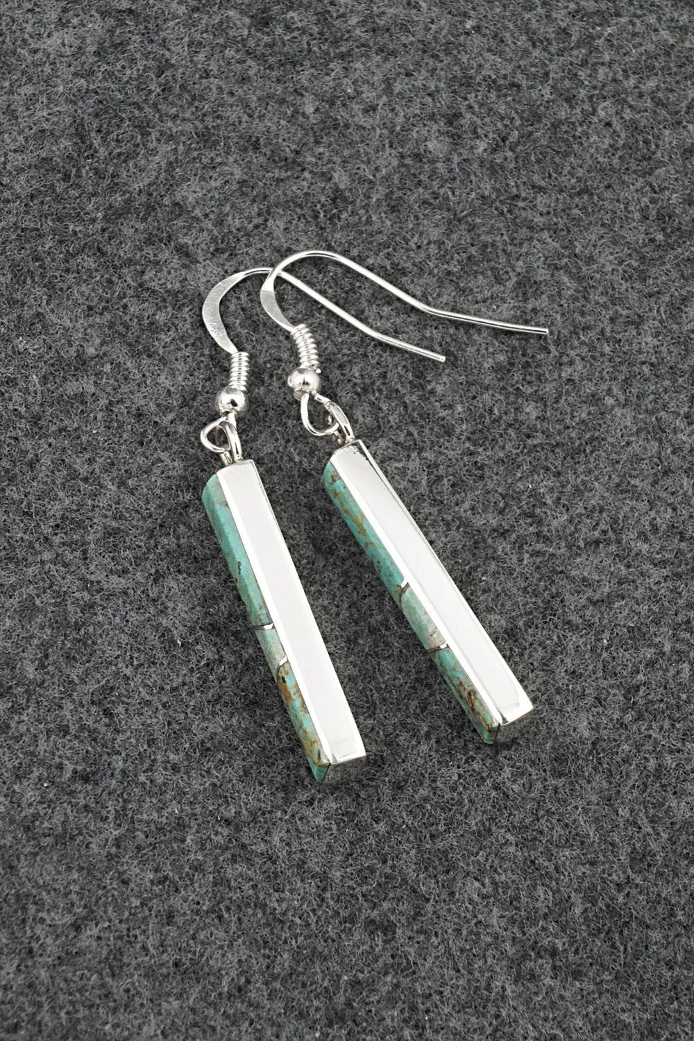 Turquoise & Sterling Silver Earrings - Marilyn Yazzie