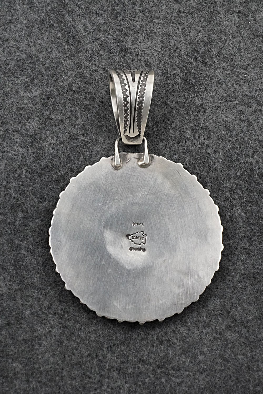 Turquoise & Sterling Silver Pendant - Calvin Martinez