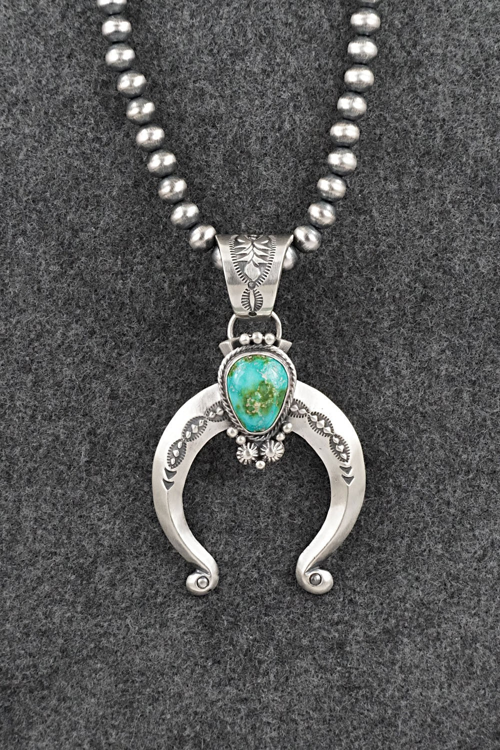 Turquoise & Sterling Silver Necklace - Samuel Yellowhair