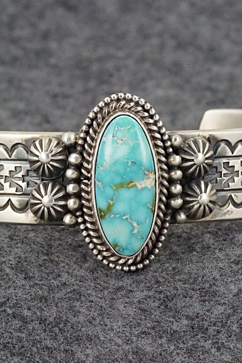 Turquoise & Sterling Silver Bracelet - Michael Calladitto
