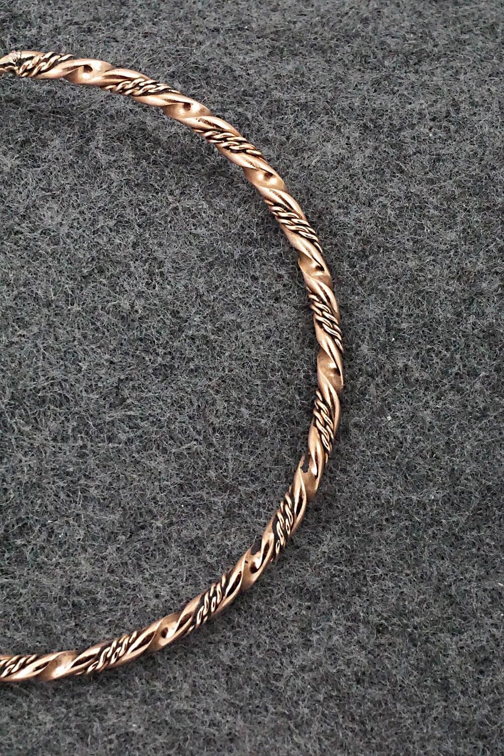 Copper Bangle Bracelet - Elaine Tahe