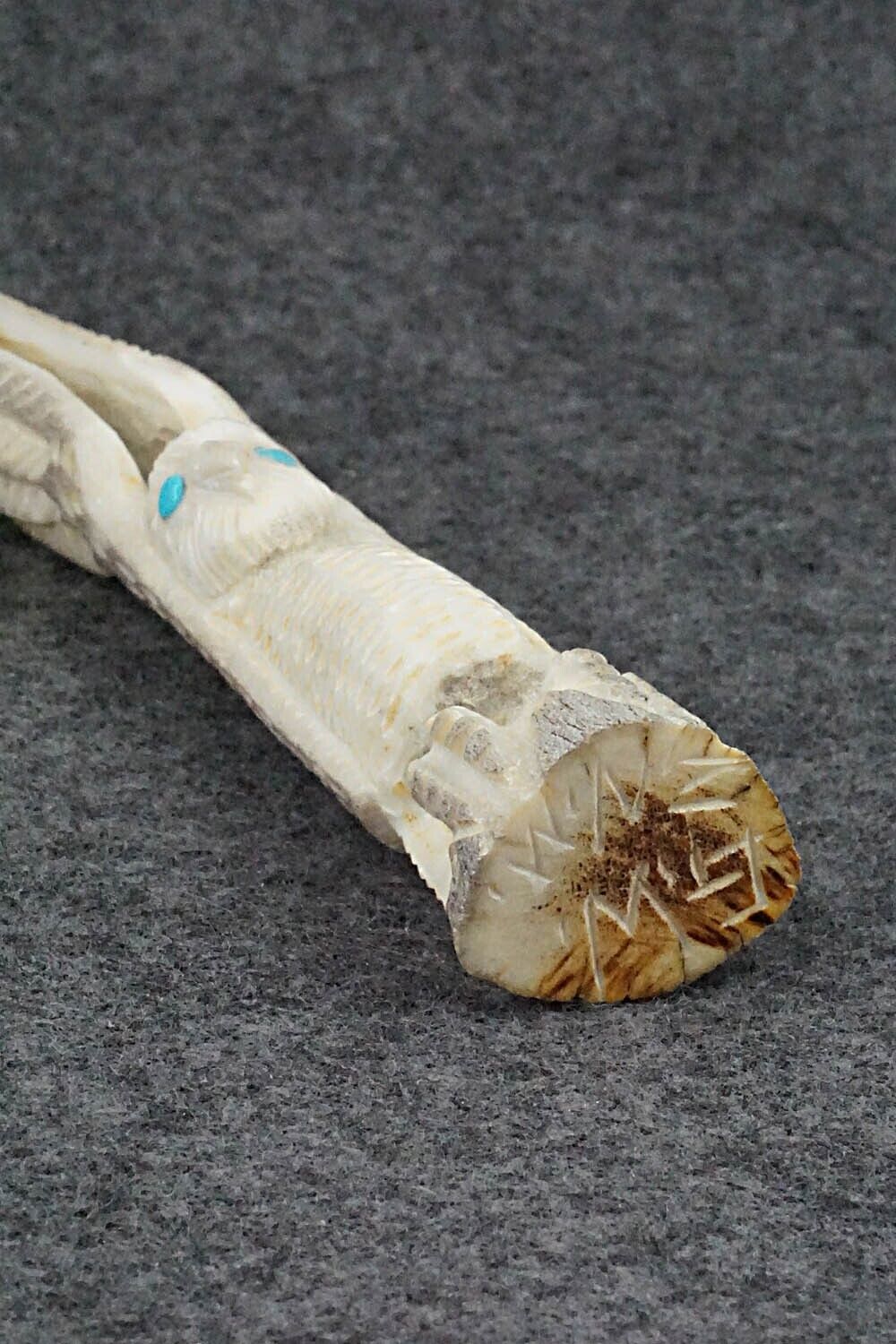 Owl Zuni Fetish Carving - Garrick Weeka
