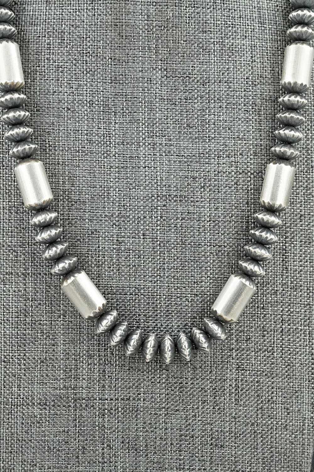 Sterling Silver Navajo Pearl Necklace 20" - Tonisha Haley