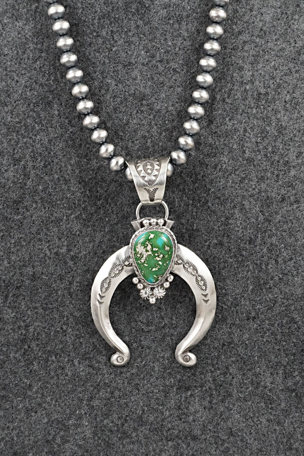 Turquoise & Sterling Silver Necklace - Samuel Yellowhair