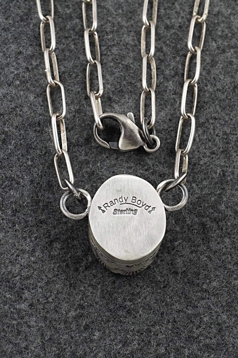 Turquoise & Sterling Silver Necklace - Randy Boyd