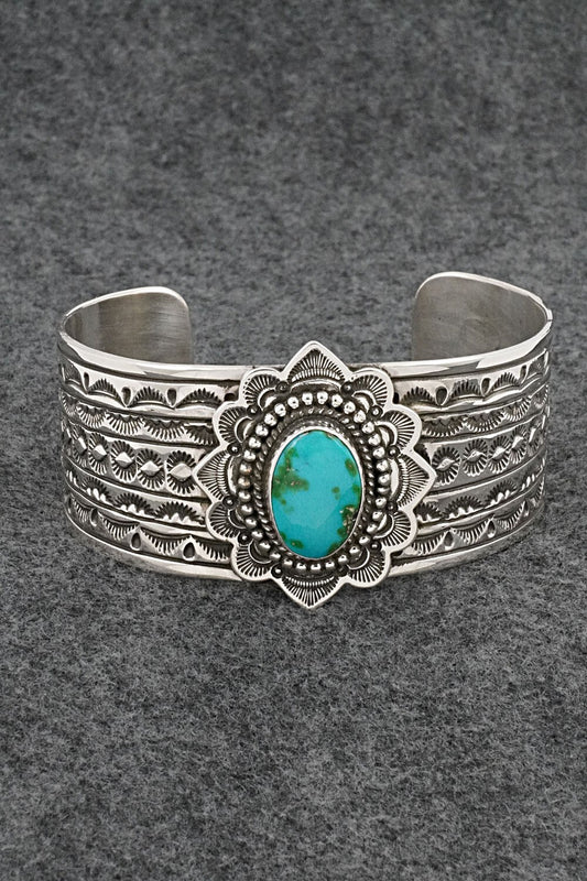 Turquoise & Sterling Silver Bracelet - Eula Wylie