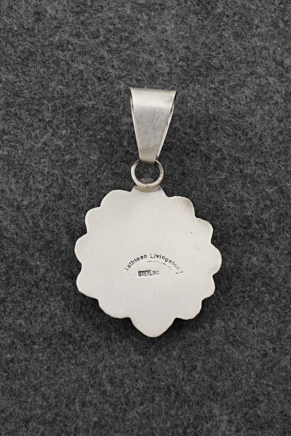 Turquoise & Sterling Silver Pendant - Kathleen Livingston