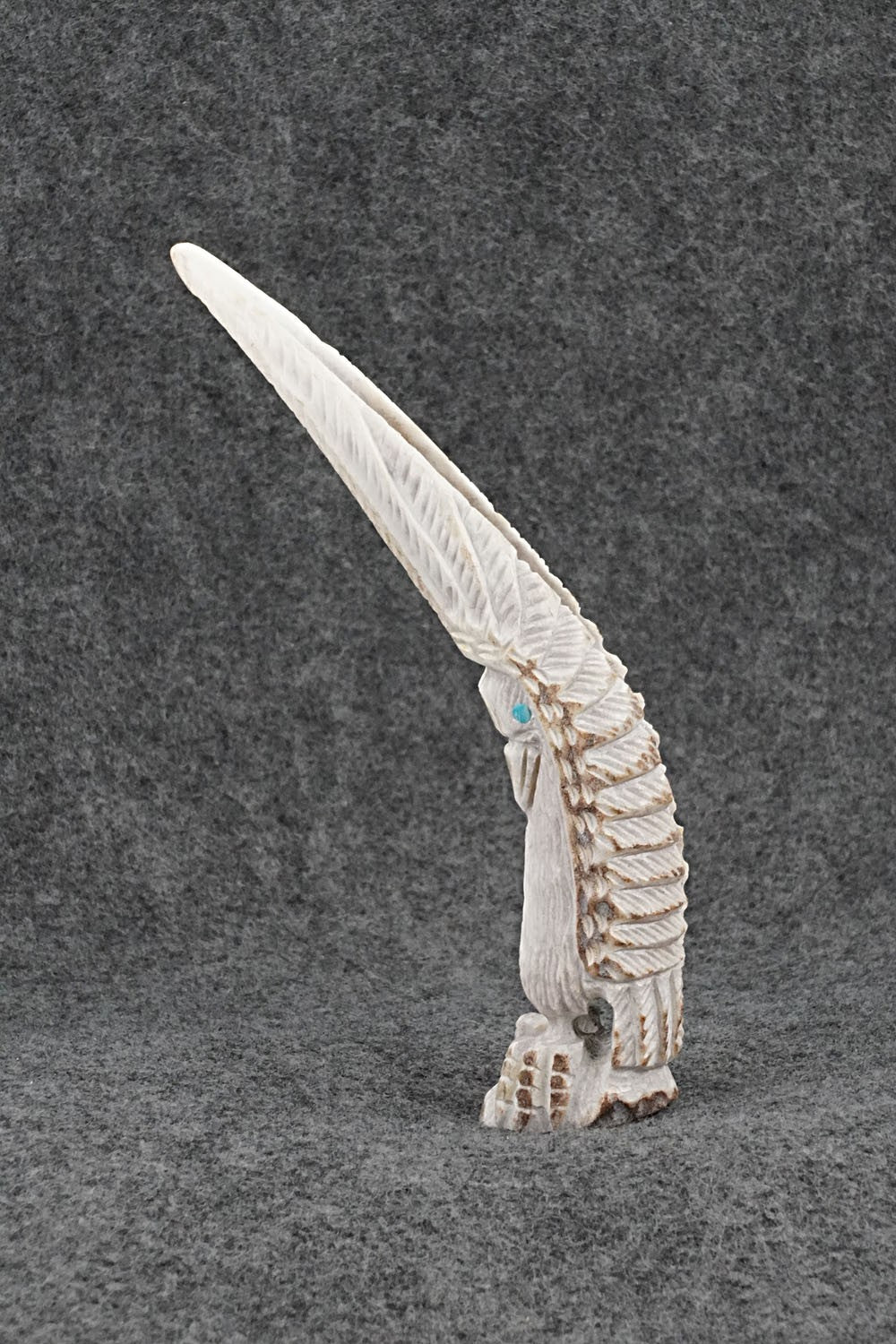 Eagle Zuni Fetish Carving - Garrick Weeka