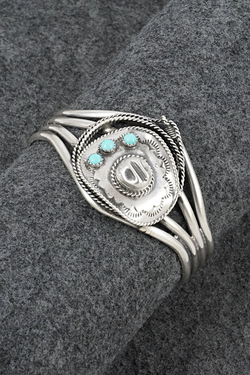 Turquoise & Sterling Silver Bracelet - Bobby Platero