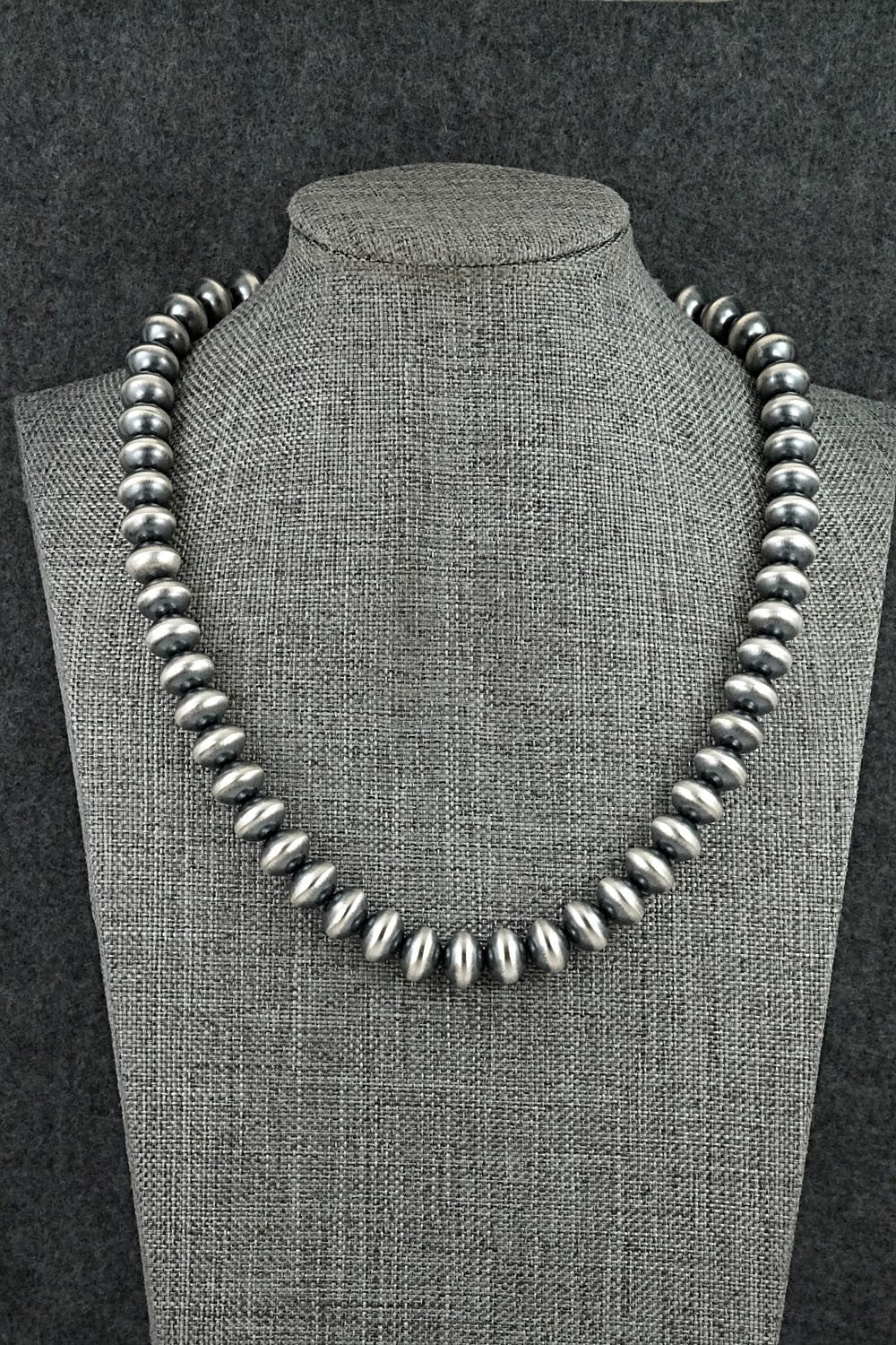 Sterling Silver Navajo Pearl Necklace 18" - Tonisha Haley