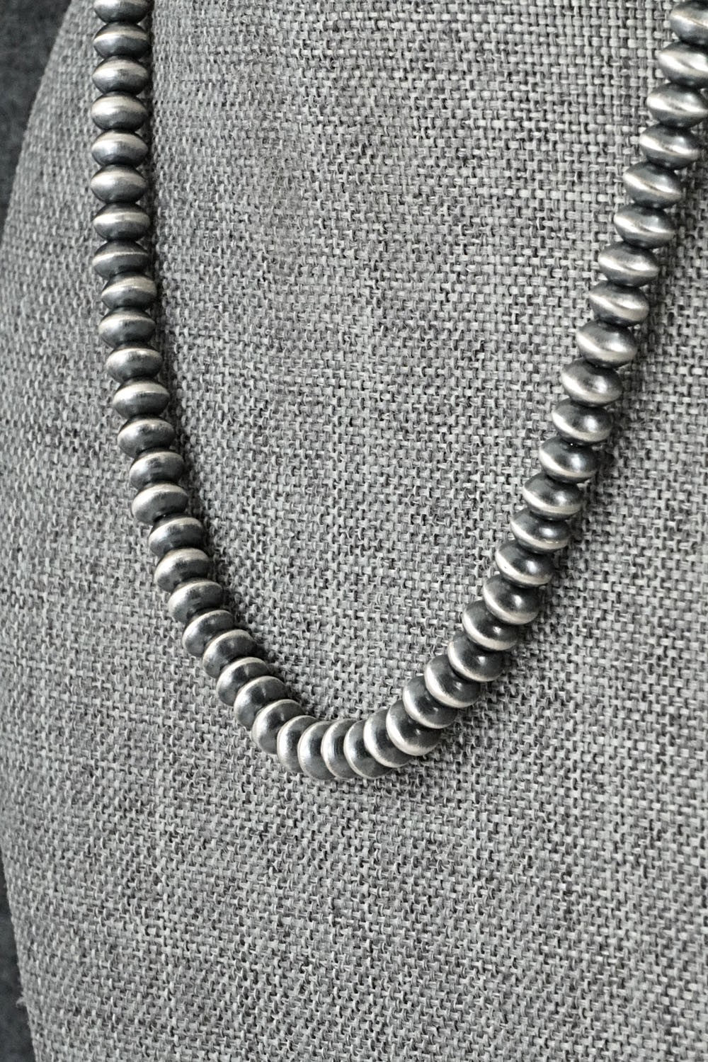 Sterling Silver Navajo Pearl Necklace 16" - Tonisha Haley