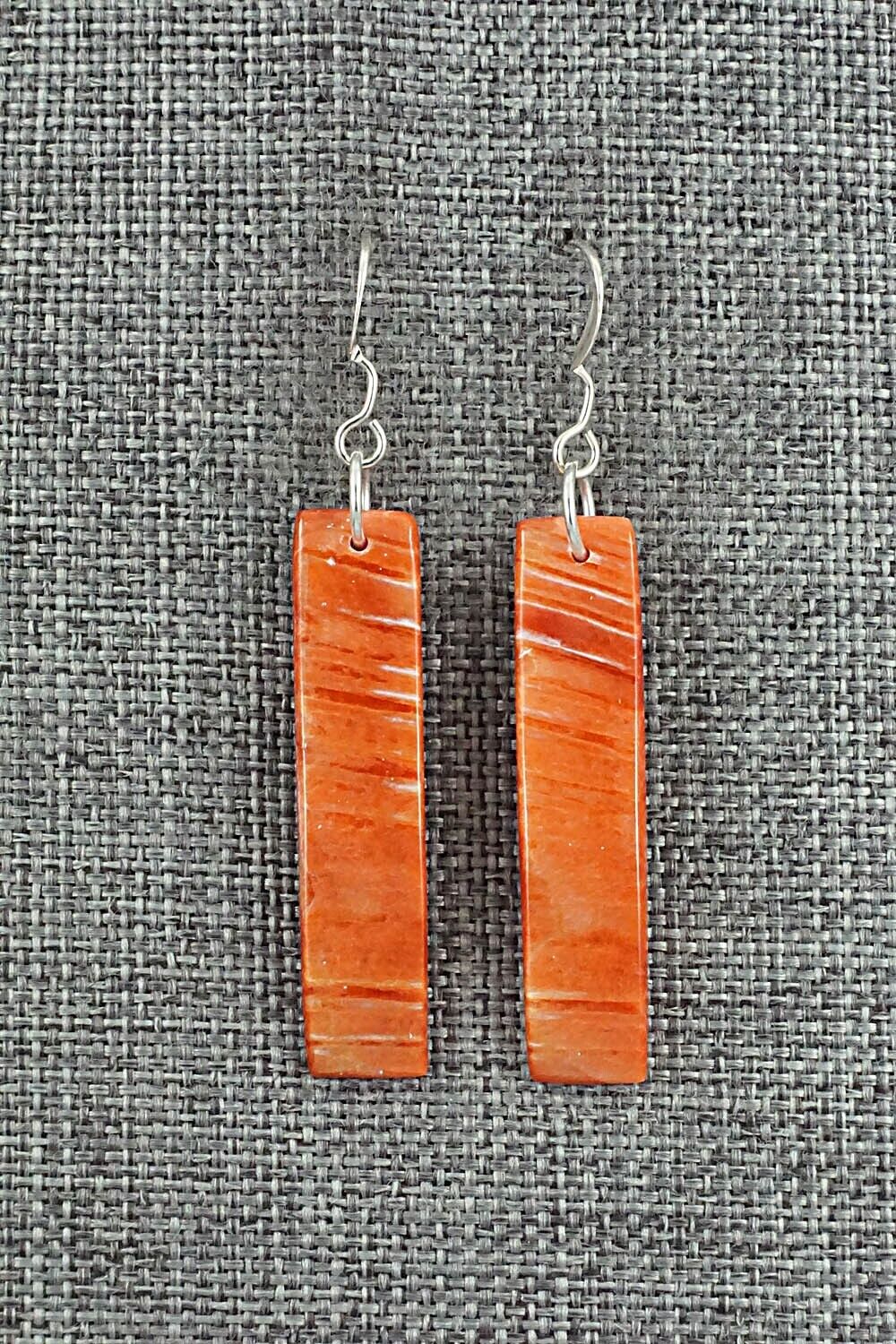 Spiny Oyster & Sterling Silver Earrings - Jesus Espino