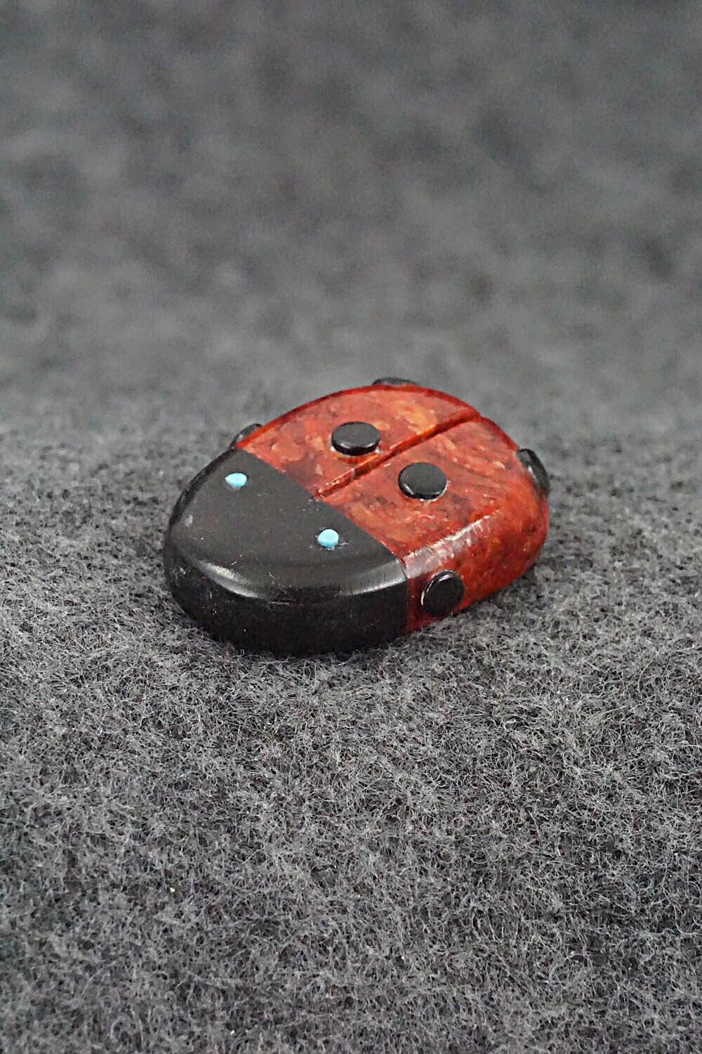 Ladybug Zuni Fetish Carving - Reynold Lunasee